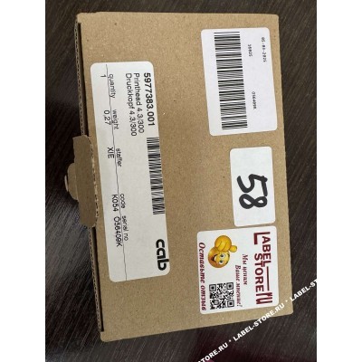 CAB: SQUIX 4.3/300 (108.4mm) - 300DPI Flat Head, 5977383-001, 57 667.55Р.