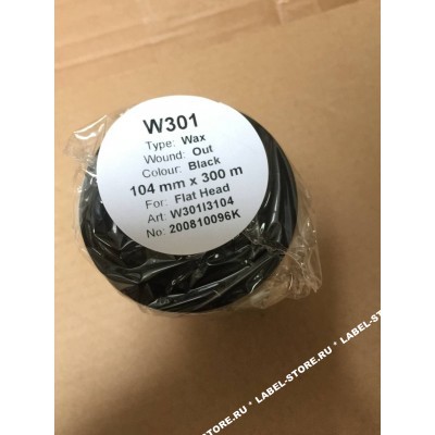 104 мм х 300 м WAX